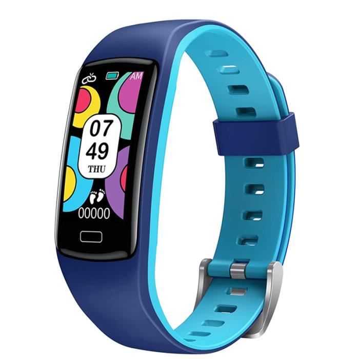 Montre Connectee Enfant, Bracelet Connecté, Podomètre, Cardiofréquencemètre  Oxygène Sanguin, Montre de Sport