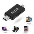 Eilife Lecteur de Carte Mémoire USB 3.0, Type C Lecteur de Carte SD/MicroSD OTG Adaptateur pour Macbook Pro, MacBook, iMac, Samsung-1