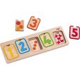 Puzzle en bois Premiers personnages 10 pièces - HABA - Moins de 100 pièces - Multicolore - Enfant-1