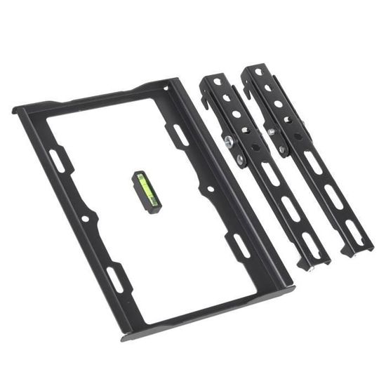 Support mural noir pour TV 15- 55 extensible jusqu'à 65 cm inclinable