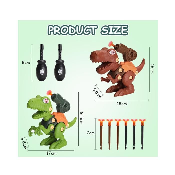 Jeu D'Assemblage ONQYY Dinosaure pour enfants Construction garçon jouet ensemble modèle éducatif Jeu D'Assemblage ONQYY Dinosaure pour enfants Construction garçon jouet ensemble modèle éducatif