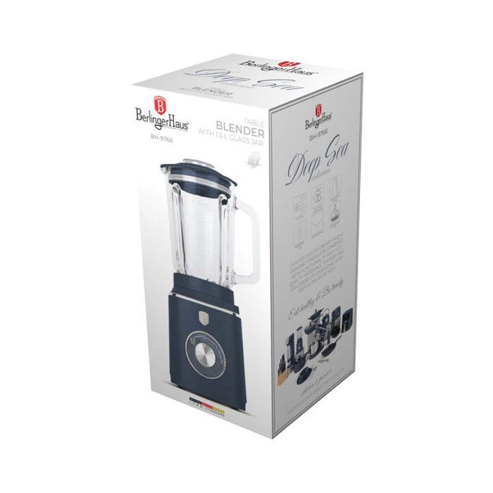 BERLINGERHAUS Mixeur de table avec récipient en verre 1,5 l 1000 W ...