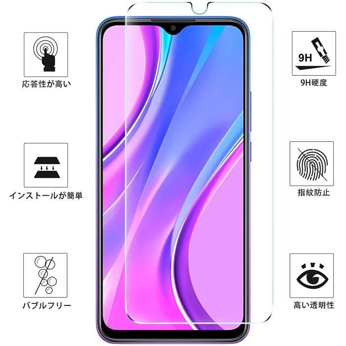 Coque Silicone Transparente + 2 Verres Trempés Pour Xiaomi Redmi 9 - Protection Anti-chocs - Neuf