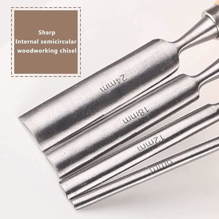 Gouges de sculpture sur bois, ciseau à demi-ronde Chiffre de travail du ...