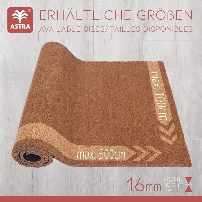 Très Résistant Paillasson Coco 60X200 Cm Très Résistant - 16Mm Tapis Coco Naturel ...