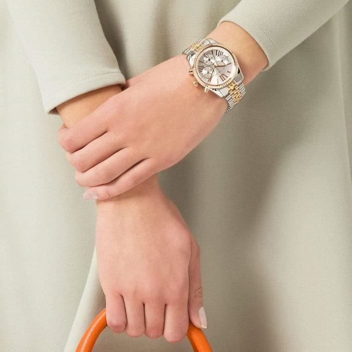 MICHAEL KORS Montre Lexington MK5735 Femme Argent dor Achat