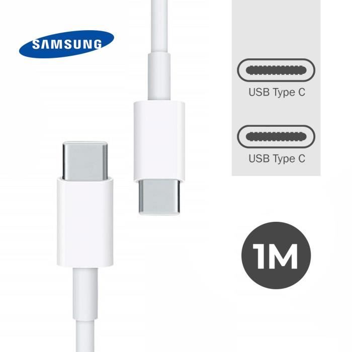 Câble USB SAMSUNG USB type C Transfert Rapide EP-DN930CW