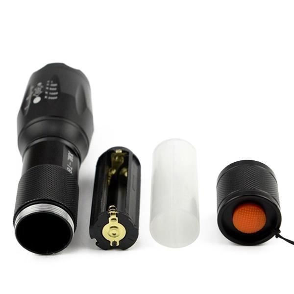 Lampe de poche Portable télescopique à Led XML T6, torche tactique, Zoomable, étanche, pour vélo de Camping en plein air