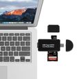 Eilife Lecteur de Carte Mémoire USB 3.0, Type C Lecteur de Carte SD/MicroSD OTG Adaptateur pour Macbook Pro, MacBook, iMac, Samsung-2