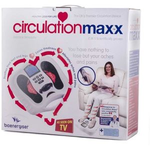 Stimulateur Circulatoire EMS - 99 Niveaux - Blanc/Noir/Rouge - Neuf Sous Boîte