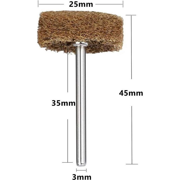 Set De Roues Abrasives Pour Outil Rotatif – Polissage Multi-usage, Compatible Universelle