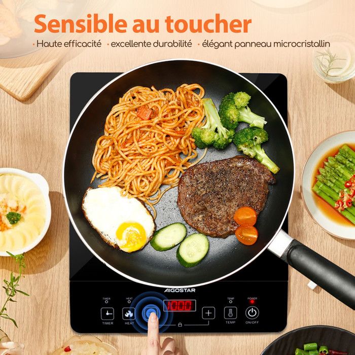 Plaque De Cuisine Portable NEWCHEF Go2000 2000W - Induction Avec Minuterie Et Écran LED