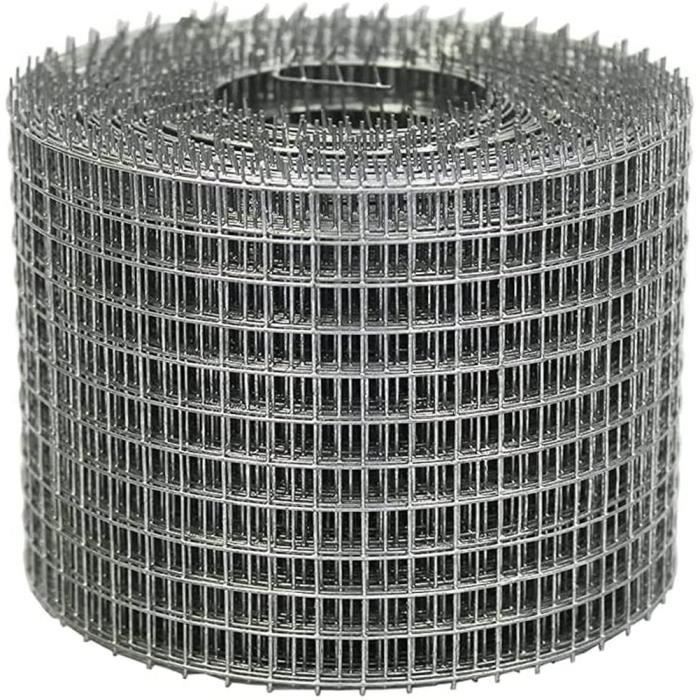 Treillis métallique rectangulaire en acier galvanisé NATURE - 42,5xH145cm -  Gris - Cdiscount Jardin