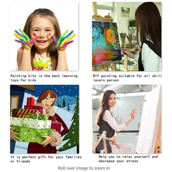 Peinture Numéro Adulte-Bricolage Numérique pour Enfants Adultes Peindre par  Nombre Kits Fleur en Forme De Coeur 16 X 20 Pouces [555] - Cdiscount  Beaux-Arts et Loisirs créatifs
