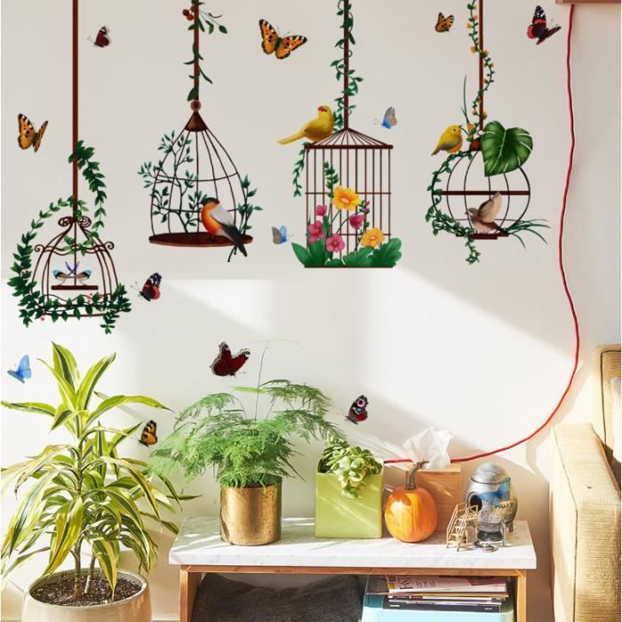 Grands Autocollants Muraux Feuilles De Palmier Tropicales