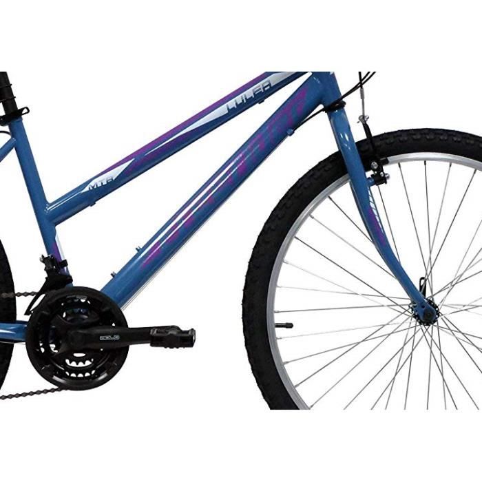 Velo VTT 26 Femme LULEA FREERIDER 18 Vitesses Freins V Brake Jantes en Aluminium