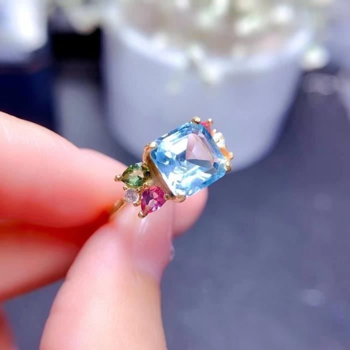 Bague diamant bleu femme on sale