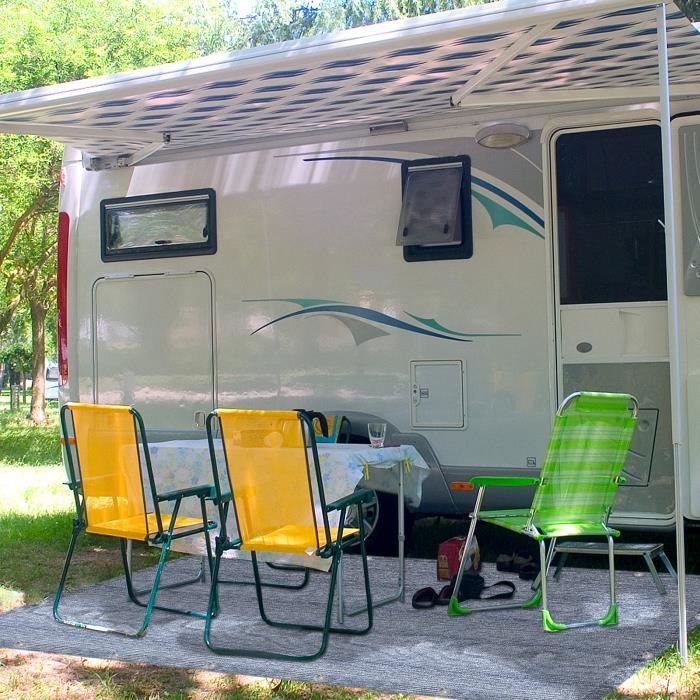 XMTECH Tapis de Camping, 300x500cm Tapis de sol pour caravane, camping-car,  Bâches de Sol avec Clous moulus et sac de transport - Cdiscount Sport