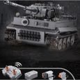 C61071 Seconde Guerre mondiale Tiger Tank Électrique Télécommande Voiture Blocs de Construction Assemblé Petites Particules Garçon-3