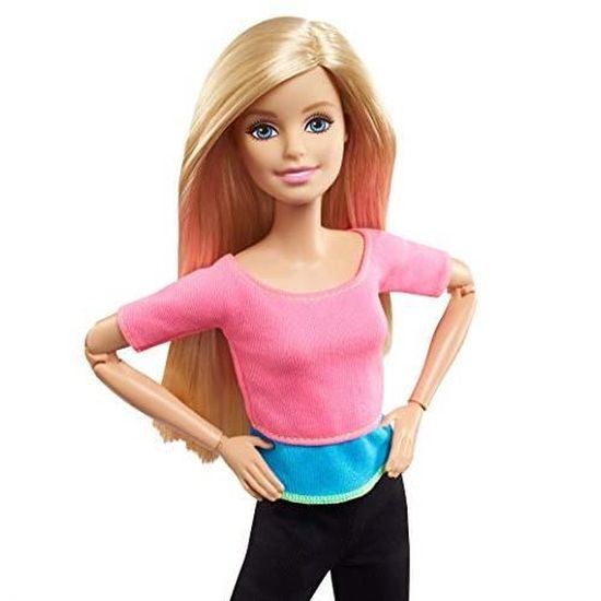 Barbie Made to Move Poupee Articulee Fitness Ultra Flexible Blonde avec  Haut Rose et 22 points d'Articulations, Jouet pour Enfant, DHL82 :  : Jeux et Jouets