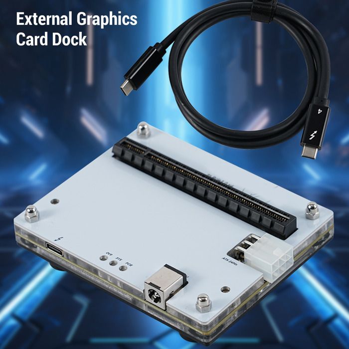Station D'accueil GPU Externe HamGeek - Compatible Thunderbolt 4/3 Et USB4 Pour Carte Graphique Externe