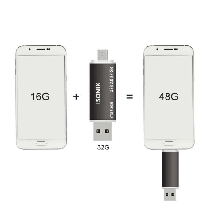 Clé USB 32 GO 2 en 1 Type C USB 3.0 Flash Drive OTG Pour Android  Smartphones Tablettes & Pcs Avec Port TYPE-C & USB 100 % Réel 3.0 -  Cdiscount Informatique
