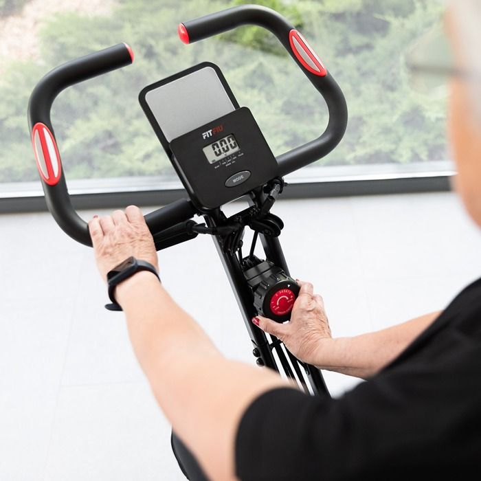 Vélo d'appartement FITFIU Fitness BEST-320 pliant disque d