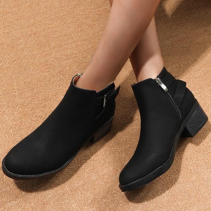 Bottines femme grande shop largeur
