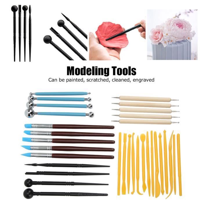 HURRISE Kit d'outils de modelage d'argile Kit D'outils de