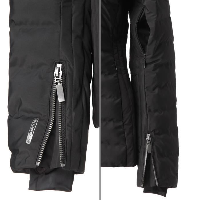 ELLESSE Doudoune veste ski Cortina Dou Parka Femme Noir Cdiscount Pret a Porter
