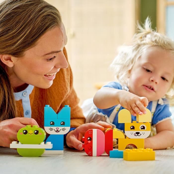 LEGO DUPLO My First 10477 Les Jolis Animaux Créatifs 3-en-1 - Jeu ...