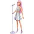 Poupée Barbie Métiers Pop Star - Barbie - FXN98 - Cheveux roses - Micro - Jouet enfant-0