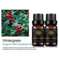 2-Pack 10ml Wintergreen Huile essentielle, Huiles essentielles d’aromathérapie pour diffuseur, Massage, Savon, Fabrication de-0