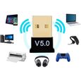 Clé USB Bluetooth V5.0 Mini Adaptateur Dongle Sans Fil PC Windows 10 8 Mac-0