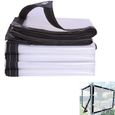 2x4m Tissu de Pluie Transparent Bâche Transparente Imperméable avec Œillets Preuve Déchirure et Déchirure pour Roof Camping Outdoor-0
