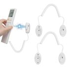2 Pièces Support Télécommande Mural Magnétique Avec Cordon à Ressort - Fixation Adhésive