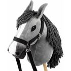 BRAND Cheval bâton Hobby Horse avec licol et rênes - Gris A3 - Jouet à cheval bâton pour enfant