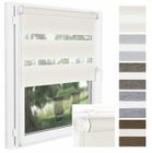 P+R Store Enrouleur Jour Nuit sans Perçage Wood - 50 x 150 cm - Beige - Facile à Installer