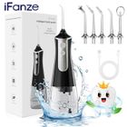 Hydropulseur Jet Dentaire Portable IFANZE - 6 Busettes 3 Modes - Réservoir d'Eau 300 ML