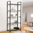 IDMARKET Etagère 5 niveaux DETROIT design industriel 170 cm