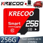 KREKCO Carte Mémoire 256 go + Adaptateur micmc-sd, micmcSDXC UHS-I, carte mémoire flash, Class 10,