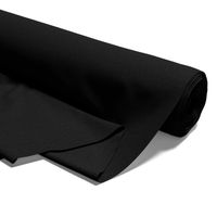 Tissu en coton au mètre 1 M - tissu composé de tissus en coton pour la couture tissus à coudre Le noir