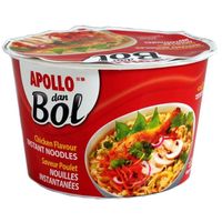 LOT DE 2 - APOLLO - Nouilles dan bol saveur Poulet - pot de 85 g