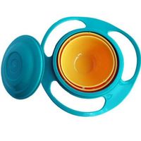 bol pour bébé enfants 360 rotation anti-gouttes soucoupe volante 