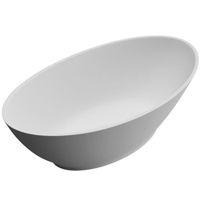 Vasque à poser blanc mat ovale lavabo salle de bain évier lave mains sans trop-plein Col807 - Mai & Mai