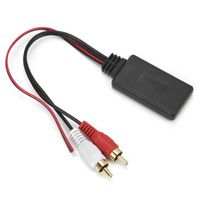 Qiilu module Bluetooth de voiture Adaptateur RCA Radio Bluetooth 5.0 Câble de musique Audio sans fil pour voiture automatique