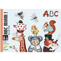 Jeu de cartes ABC Miam ! - DJECO - Pour enfants dès 8 ans - Format nomade