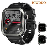 Montre Connectée Homme Avec Appel Bluetooth 1,91' Écran Tactiles HD ' 100+ Modes Sportifs Smartwatch Étanche Pour Android iOS-NOIR
