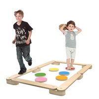 LILIIN Balancier pour enfants avec 6 pierres d'équilibre,pour la coordination et la stabilité, adapté aux enfants de plus de 3 ans.