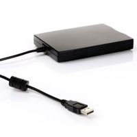 3,5 pouces 1.44 Mo FDD noir USB interface externe portable disquette FDD lecteur de disquette USB externe pour ordinateur portable